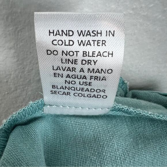 Entro | Teal Button Up Belted Romper 100% Cotton Spring Summer S - Picture 10 of 10